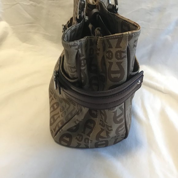 Etienne Aigner Signature Logo Satchel Bag - Picture 3 of 11